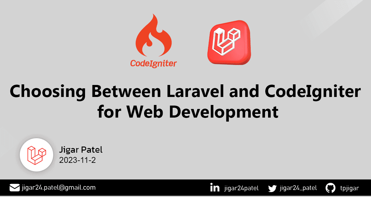 laravel-vs-codeigniter-web-development